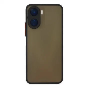 Vivo Y16 Kılıf Montreal Silikon Kapak - Siyah