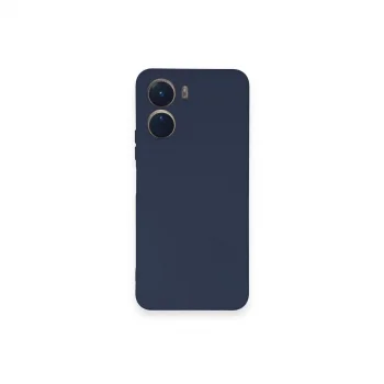 Vivo Y16 Kılıf Nano İçi Kadife Silikon - Lacivert
