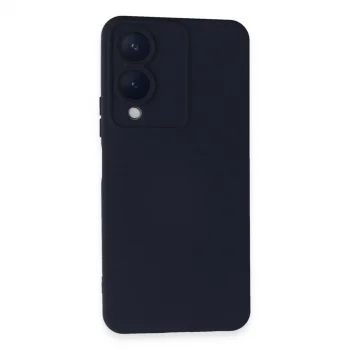 Vivo Y17s Kılıf Nano İçi Kadife Silikon - Lacivert