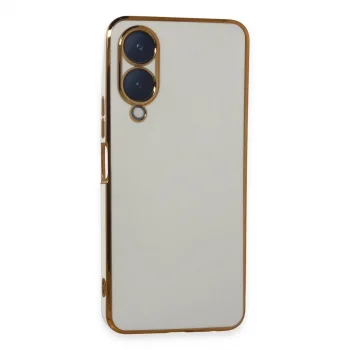 Vivo Y17s Kılıf Volet Silikon - Beyaz