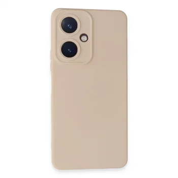 Vivo Y27 Kılıf Nano İçi Kadife Silikon - Pudra