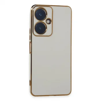 Vivo Y27 Kılıf Volet Silikon - Beyaz