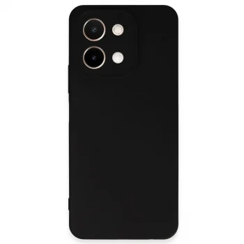 Vivo Y28 Kılıf First Silikon - Siyah