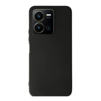 Vivo Y35 Kılıf First Silikon - Siyah
