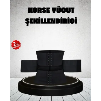 Vücut Şekillendirici Bel Sargısı Kaymaz Esnek Tasarım