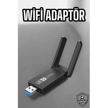 Wifi Alıcı Wifi Adaptörü USB Girişli 3.0