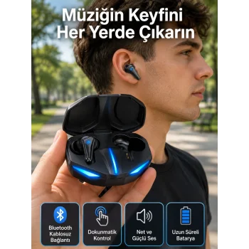 Wireless  Kulaklık Mikrofonlu Bluetooth Oyuncu Kulaklığı