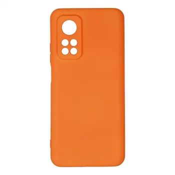 Xiaomi Mi 10t Kılıf Nano İçi Kadife Silikon - Turuncu