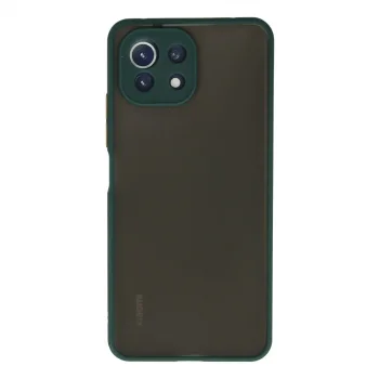 Xiaomi Mi 11 Lite Kılıf Montreal Silikon Kapak - Yeşil
