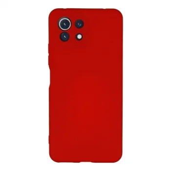 Xiaomi Mi 11 Lite Kılıf Nano İçi Kadife Silikon - Kırmızı