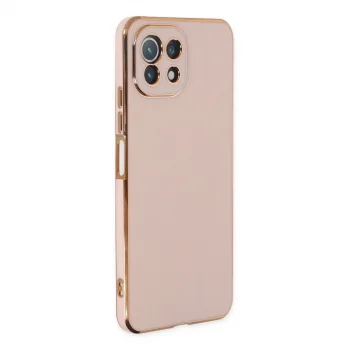 Xiaomi Mi 11 Lite Kılıf Volet Silikon - Pembe