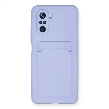 Xiaomi Mi 11i Kılıf Kelvin Kartvizitli Silikon - Lila