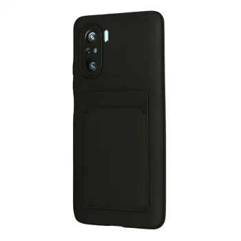 Xiaomi Mi 11i Kılıf Kelvin Kartvizitli Silikon - Siyah