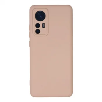Xiaomi Mi 12 Kılıf Nano İçi Kadife Silikon - Pudra