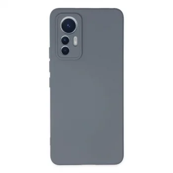 Xiaomi Mi 12 Lite Kılıf Nano İçi Kadife Silikon - Gri