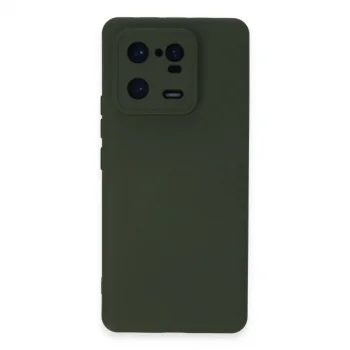 Xiaomi Mi 13 Pro Kılıf Nano İçi Kadife Silikon - Koyu Yeşil