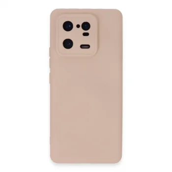 Xiaomi Mi 13 Pro Kılıf Nano İçi Kadife Silikon - Pudra