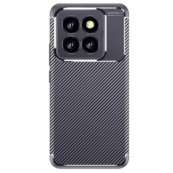 Xiaomi Mi 14t Pro Kılıf Auto Focus Karbon Kapak - Lacivert
