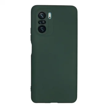Xiaomi Poco F3 Kılıf Nano İçi Kadife Silikon - Koyu Yeşil
