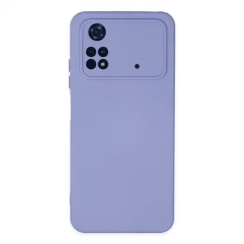 Xiaomi Poco M4 Pro 4g Kılıf Nano İçi Kadife Silikon - Lila