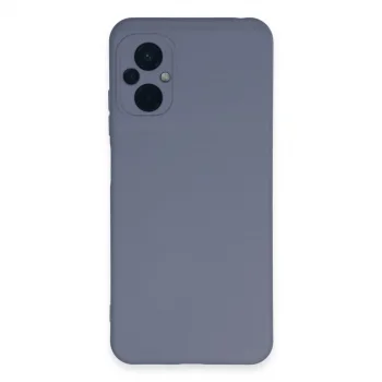 Xiaomi Poco M5 Kılıf Nano İçi Kadife Silikon - Gri