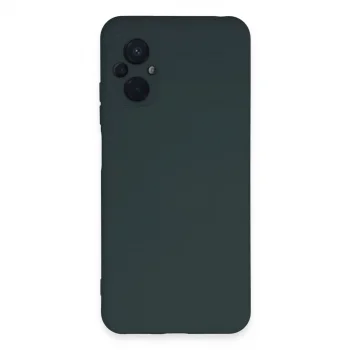 Xiaomi Poco M5 Kılıf Nano İçi Kadife Silikon - Koyu Yeşil