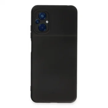 Xiaomi Poco M5 Kılıf Nano İçi Kadife Silikon - Siyah
