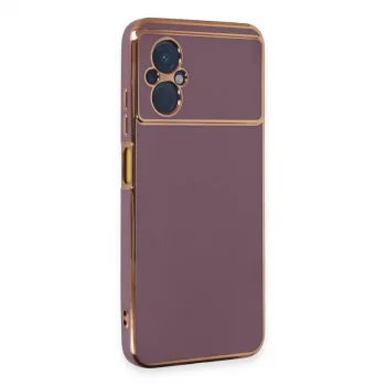 Xiaomi Poco M5 Kılıf Volet Silikon - Mor