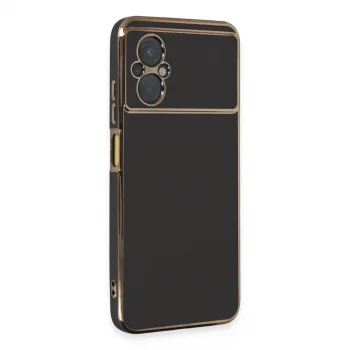 Xiaomi Poco M5 Kılıf Volet Silikon - Siyah