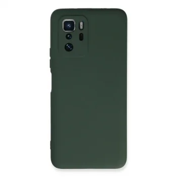 Xiaomi Poco X3 Gt Kılıf Nano İçi Kadife Silikon - Koyu Yeşil