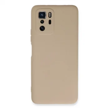 Xiaomi Poco X3 Gt Kılıf Nano İçi Kadife Silikon - Pudra