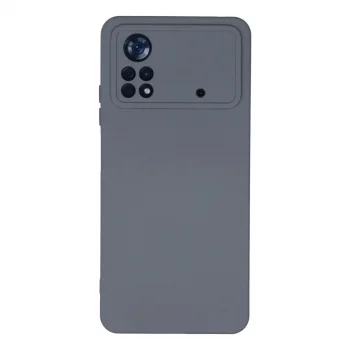 Xiaomi Poco X4 Pro 5g Kılıf Nano İçi Kadife Silikon - Gri