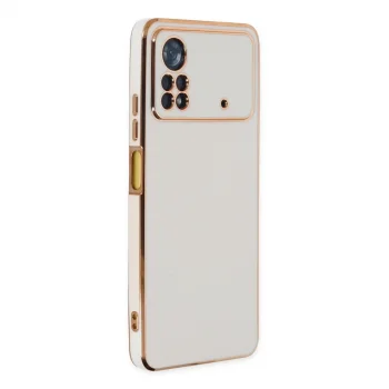 Xiaomi Poco X4 Pro 5g Kılıf Volet Silikon - Beyaz