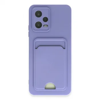 Xiaomi Poco X5 5g Kılıf Kelvin Kartvizitli Silikon - Lila
