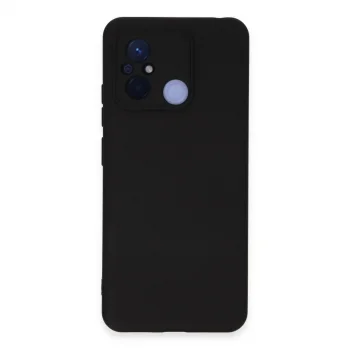 Xiaomi Redmi 12c Kılıf Nano İçi Kadife Silikon - Siyah
