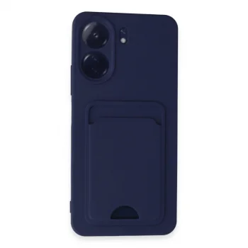 Xiaomi Redmi 13c Kılıf Kelvin Kartvizitli Silikon - Lacivert