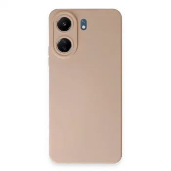 Xiaomi Redmi 13c Kılıf Nano İçi Kadife Silikon - Pudra