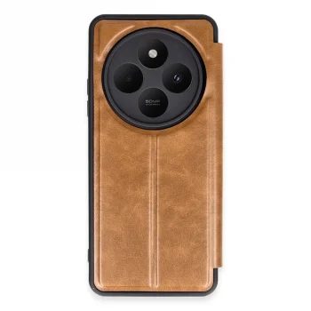 Xiaomi Redmi 14c Kılıf Flip Cover - Taba