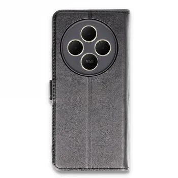 Xiaomi Redmi 14c Kılıf Trend S Plus Kapaklı Kılıf - Siyah