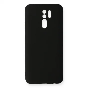Xiaomi Redmi 9 Kılıf Nano İçi Kadife Silikon - Siyah