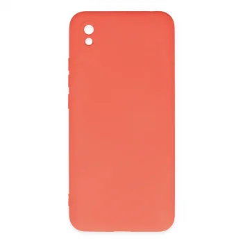 Xiaomi Redmi 9a Kılıf Nano İçi Kadife Silikon - Turuncu