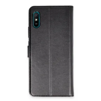 Xiaomi Redmi 9a Kılıf Trend S Plus Kapaklı Kılıf - Siyah