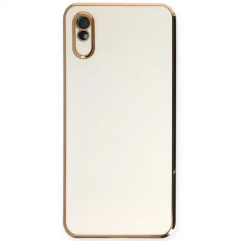 Xiaomi Redmi 9a Kılıf Volet Silikon - Beyaz