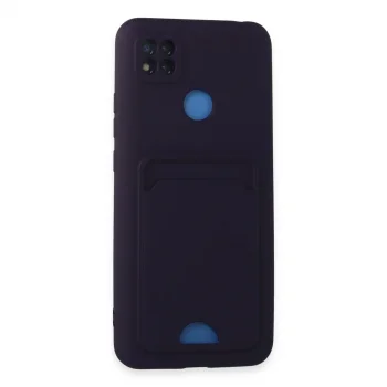 Xiaomi Redmi 9c Kılıf Kelvin Kartvizitli Silikon - Derin Mor