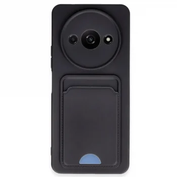 Xiaomi Redmi A3 4g Kılıf Kelvin Kartvizitli Silikon - Siyah