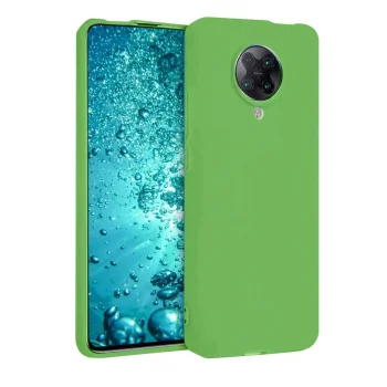 Xiaomi Redmi K30 Pro Kılıf Nano İçi Kadife Silikon - Yeşil