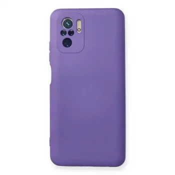 Xiaomi Redmi Note 10 Kılıf Nano İçi Kadife Silikon - Mor