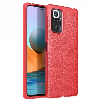 Xiaomi Redmi Note 10 Pro Kılıf Auto Focus Kapak - Kırmızı