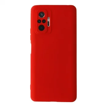 Xiaomi Redmi Note 10 Pro Kılıf Nano İçi Kadife Silikon - Kırmızı