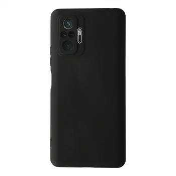 Xiaomi Redmi Note 10 Pro Kılıf Nano İçi Kadife Silikon - Siyah